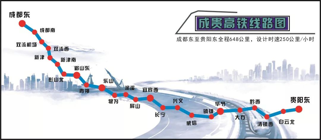 成貴高鐵將于2019年12月16日全線通車！